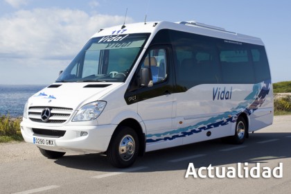 Autocares Vidal, flota actualidad, autocares y minibuses