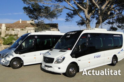Autocares Vidal, flota actualitat, autocars i minibusos